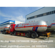 Venta caliente FAW 8 * 4 camión pesado del transporte del tanque del lpg 34500 litros capacidad en venta